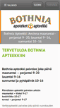 Mobile Screenshot of bothnia-apteekki.fi